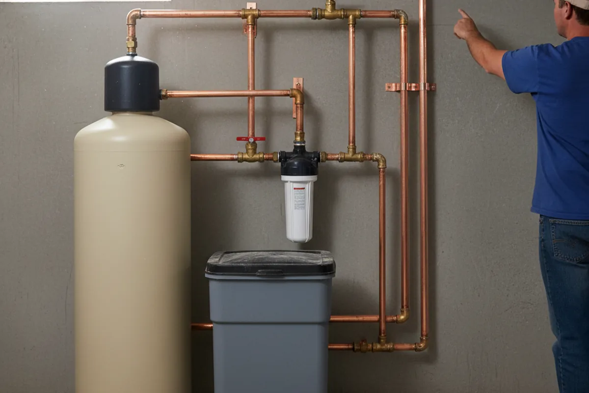 Whole-house water treatment system installed in Kidder